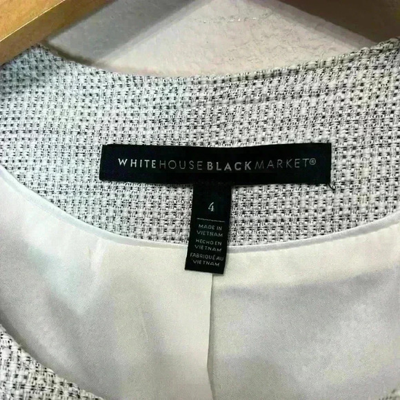 White House Black Market Snap Front Textured Jacket - Picture 5 of 7